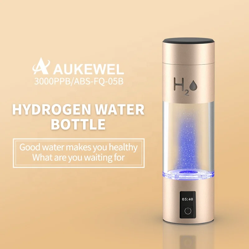Factory Wholesale 2 In 1 Use Portable 3000ppb Hydrogen Rich Generator Water Bottle With PEM SPE Technology