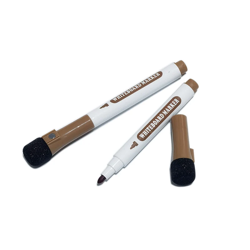 2022 Hot Sell 12 colors dry erasable whiteboard markers with super magnets and built-in eraser