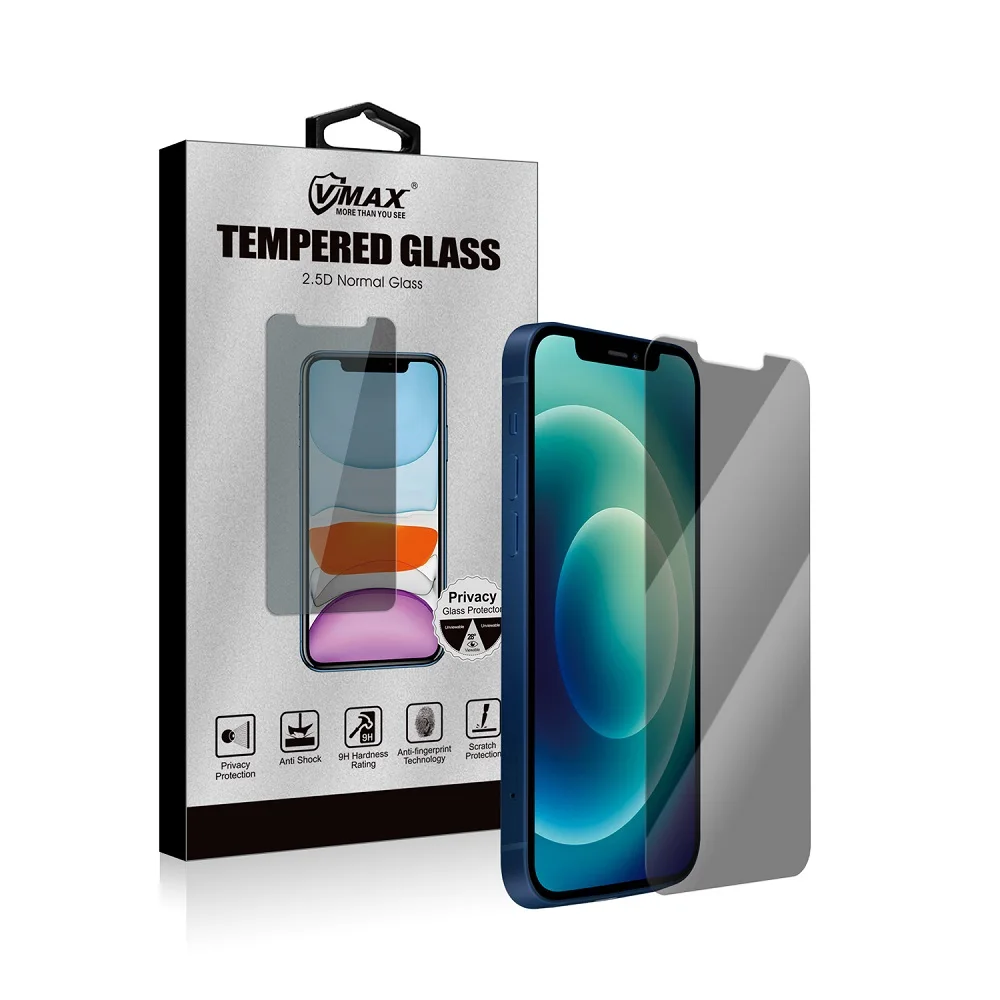 
 Для iPhone 11 12 Mini/12 Pro Max XS X противоударный фильтр для конфиденциальности Flim 0,33 мм 2.5D защита для экрана из закаленного стекла для мобильного телефона  