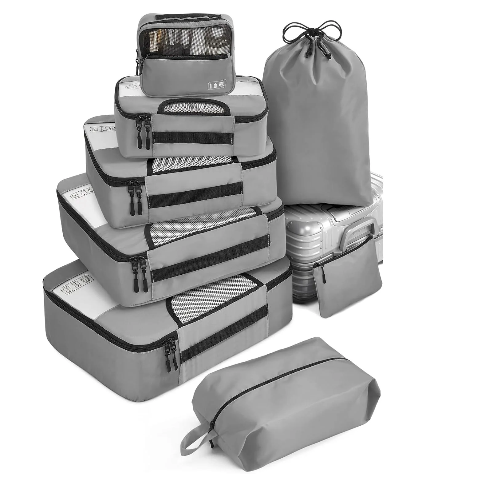 Elly Travel Storage set eight sets of high quality waterproof clothing and luggage sorting organizing bag