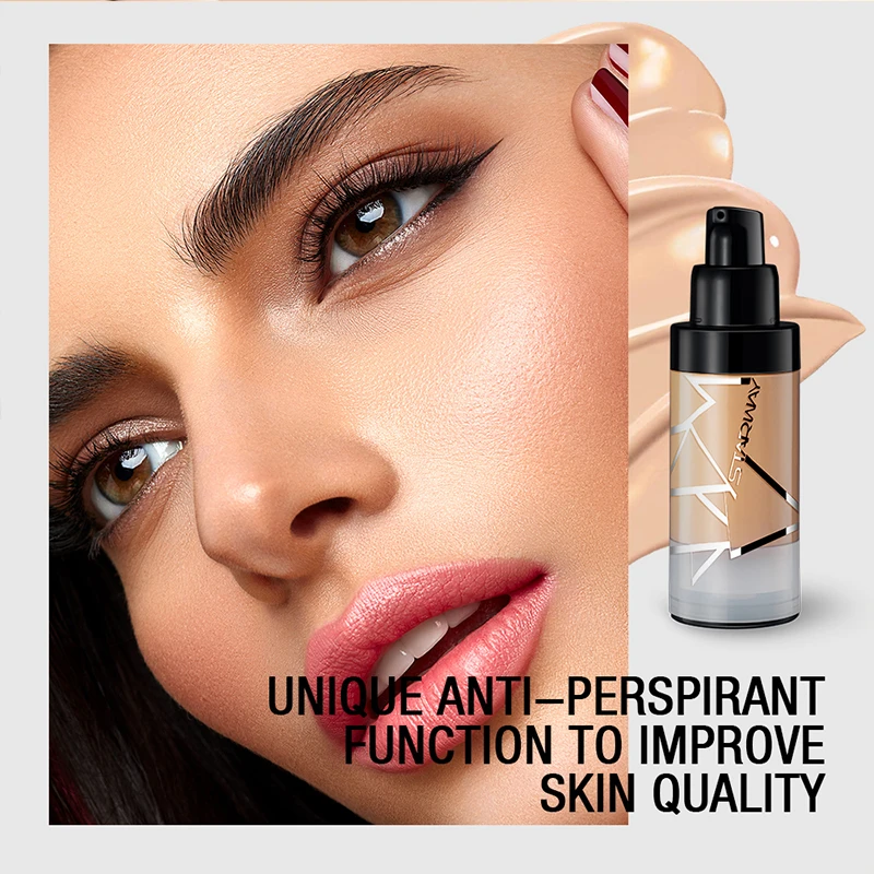 OEM Factory Private Label Cream Full Coverage Waterproof Liquid Foundation Makeup