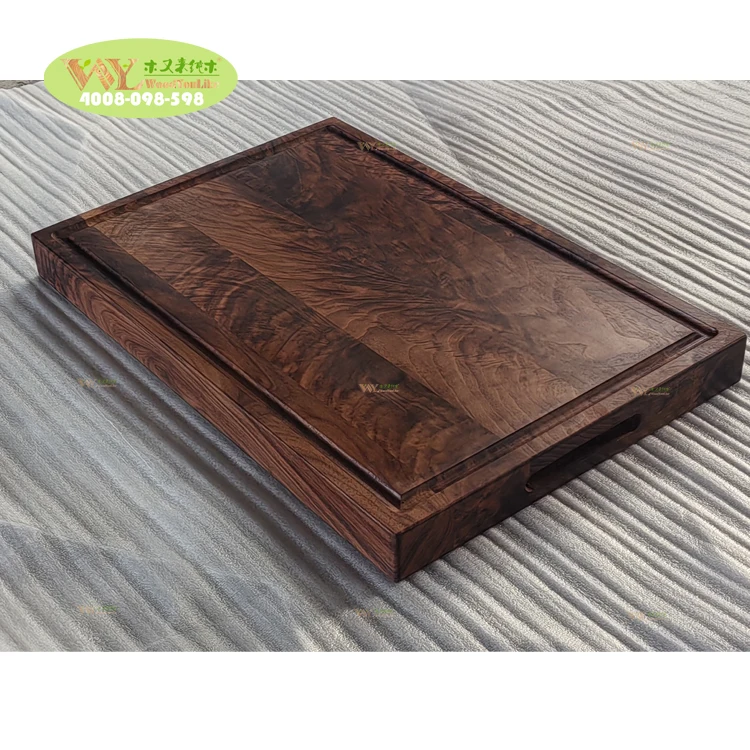 Face Grain USA Burl Walnut Cutting Board Beautiful Solid Black Walnut Chopping Board Kitchen Chopping Blocks