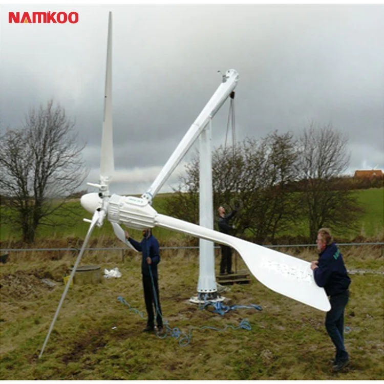 New Upgraded Clean Energy 5kw 12v 24v 48v Horizontal Wind Turbine Generator For Commercial Used