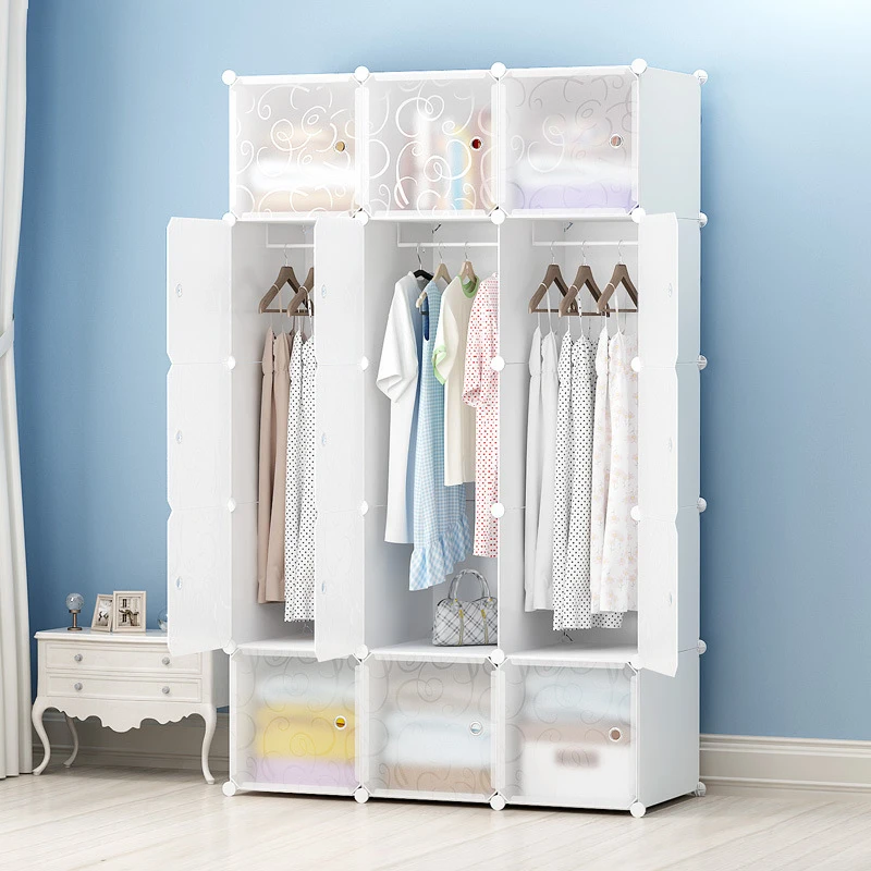  Wholesale modern simple combination wardrobe custom locker shoe cabinet diy plastic