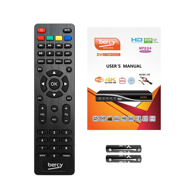  BERCY-CONCORDE высокое качество DVB-T2 + S2 декодер 1080P COMBO dvb t2 s2 приемник с youtube cccam