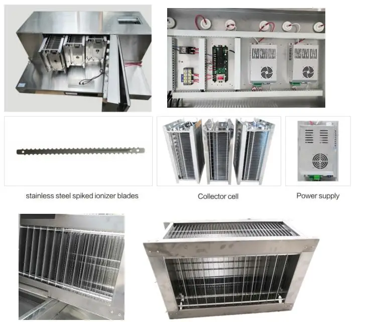 All in one Stainless Steel Commercial kitchen exhaust range  Hood at Wholesale Price with Hood Type Esp Filter