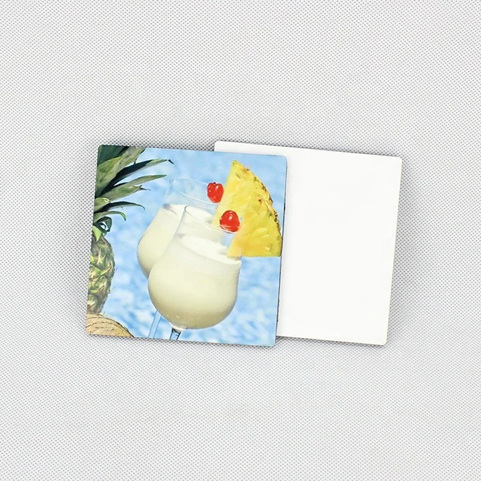 Пользовательские сублимационные магнитные наклейки из МДФ на холодильник, заготовки для оптовой и розничной торговли