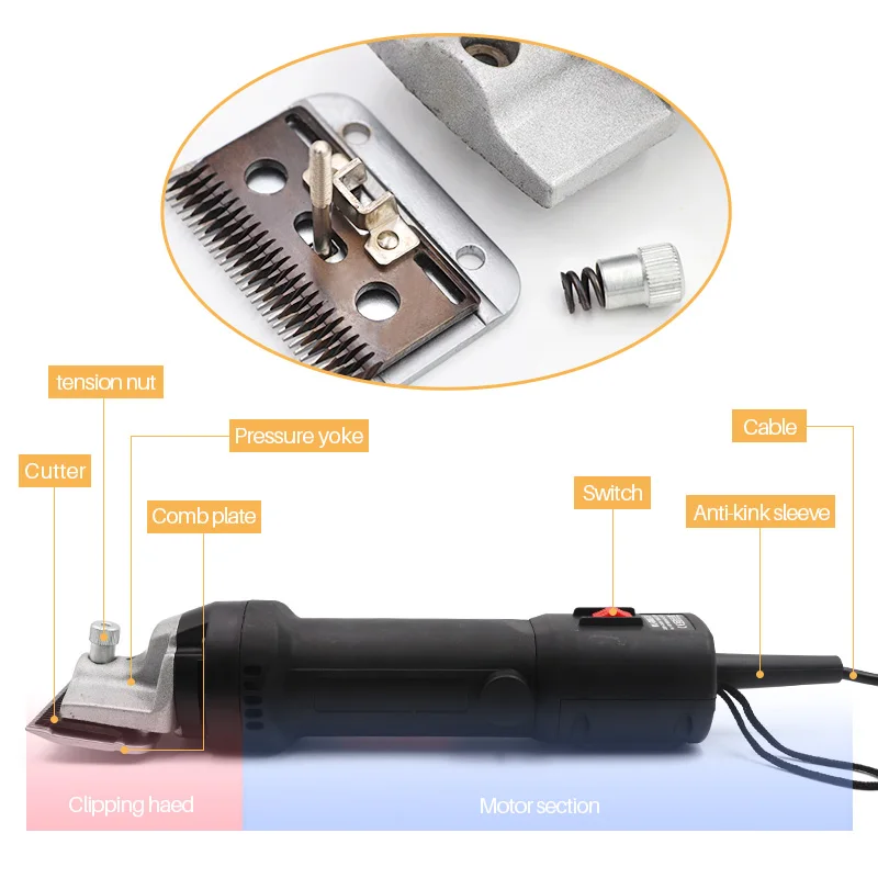 Electric Horse Hair Clipper High Quality Shearing Machine For Horse Hair Cutting Machine Animals Hair Trimmer