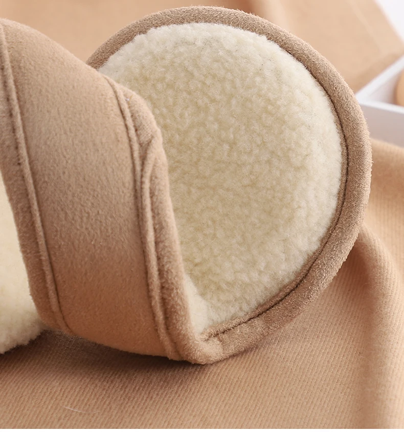 Fleece ear warmers earbag plush ear muffs cover winter warm ear protection earmuffs