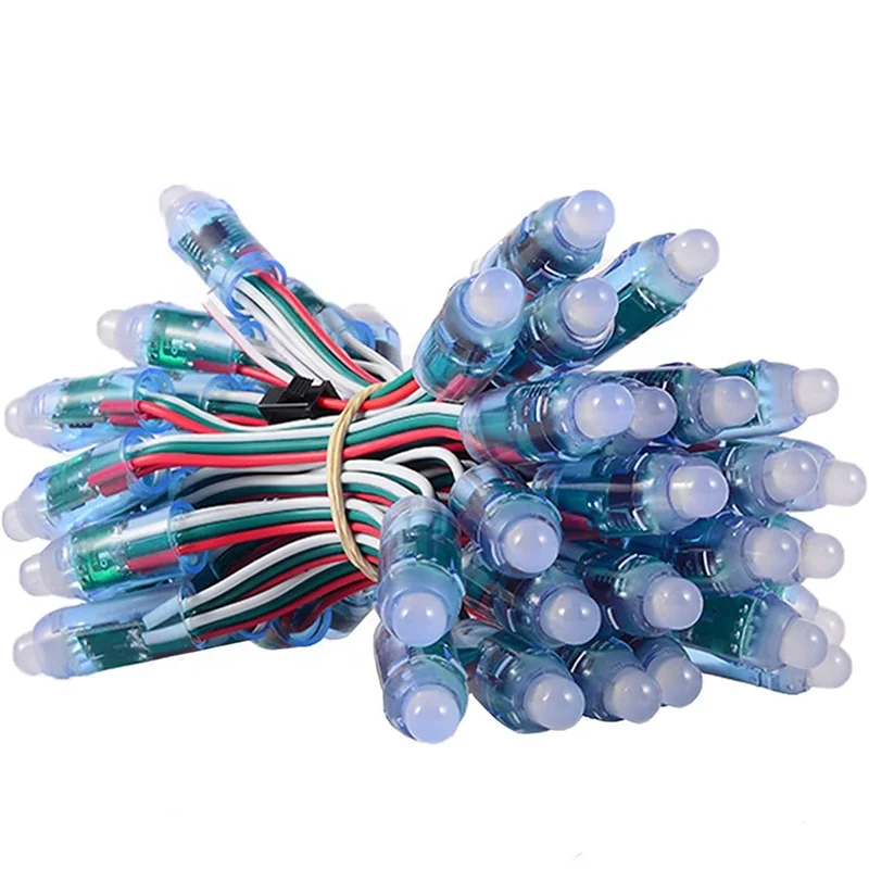 Waterproof IP68 12mm F8 0.1W Channel Letter lights string  WS2811 led pixel Light For Wedding