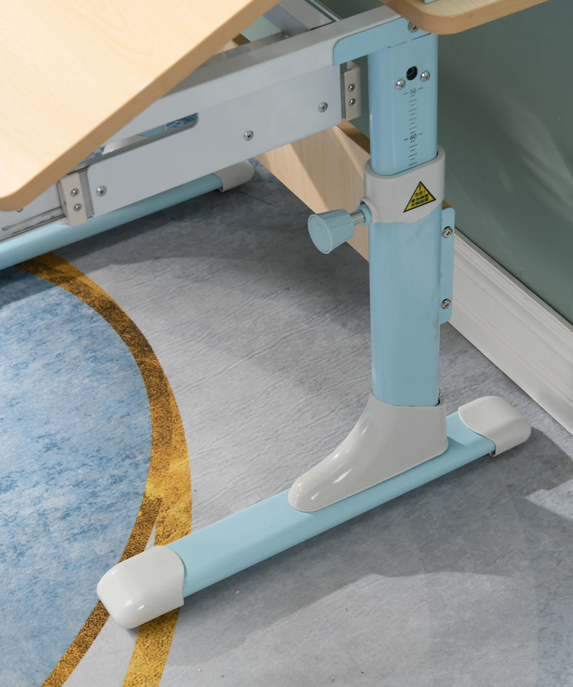 small school using table pink and blue table for child studying reading and painting high quality kids furniture