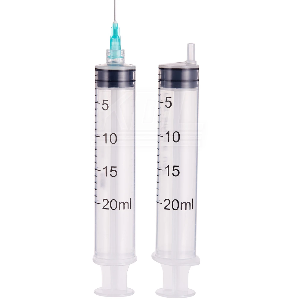 20ml KDL Disposable injection Syringe Sterile Luer Lock Syringes without Needle 3ml luer slip syringe with needle