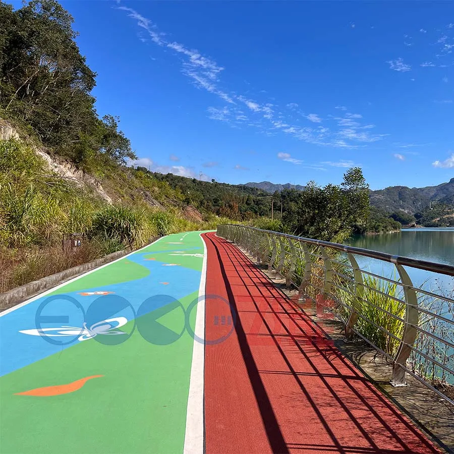 epdm color rubber granules floor surfacing for park rubber walking path jogging track FN-I-24040301