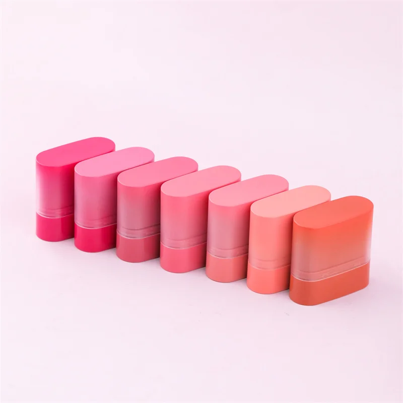 TY10  Newest design high pigmented waterproof creamy blush private label face makeup lip eye cheek cream blush stick