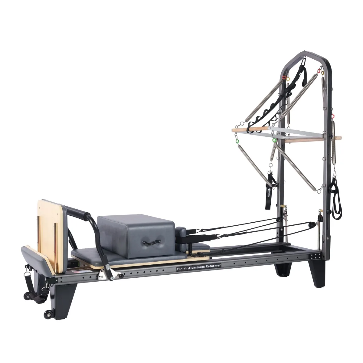 VOG-PL013A Pilates Reformer Aluminium Price Metal Pilates Bed Durable Foldable Pilates Reformer With Tower Half Trapeze