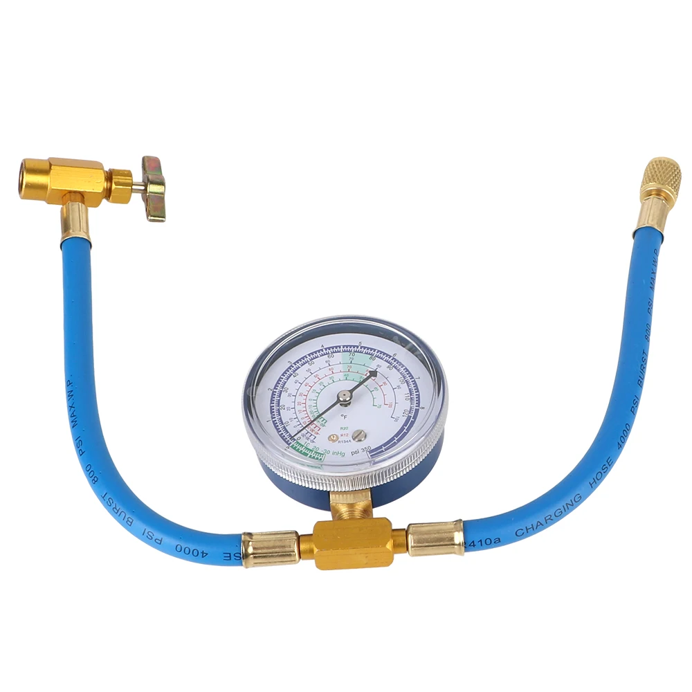 Car Air Conditioning Refrigerant Recharge Hose Pressure Gauge Measuring Kit Car AC Condensing Hose Refrigerant Charging