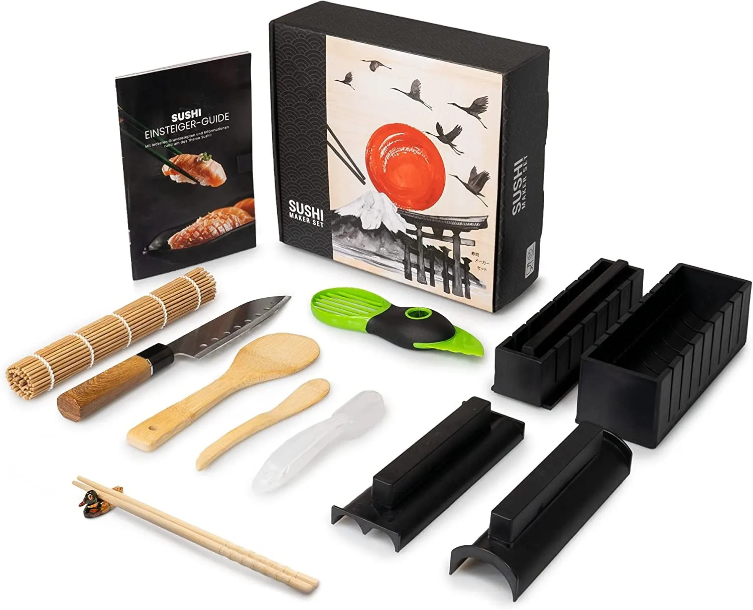 Sushi Maker Set Beginner Guide with Instructions and Recipes Quick and Easy Preparation