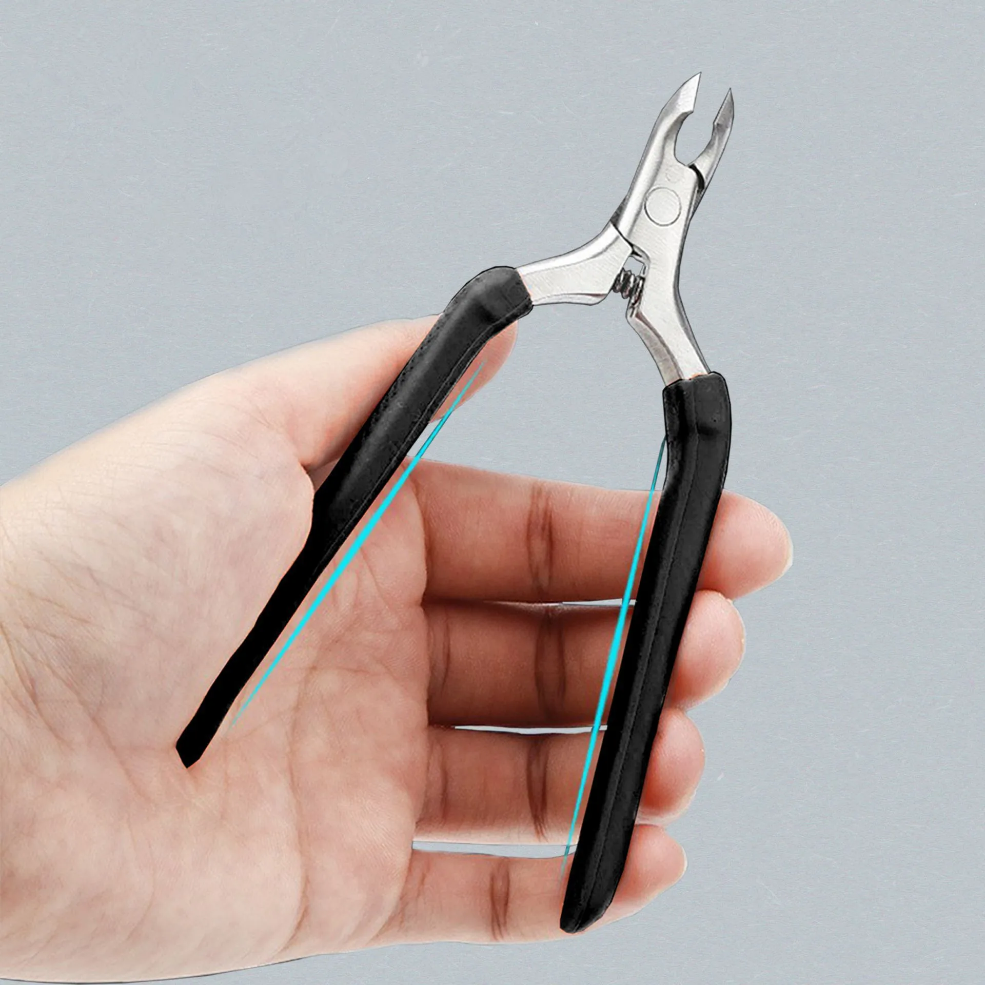 Professional Silicone Handle Stainless Steel Manicure Trimmer Nail Pedicure Cuticle Nippers