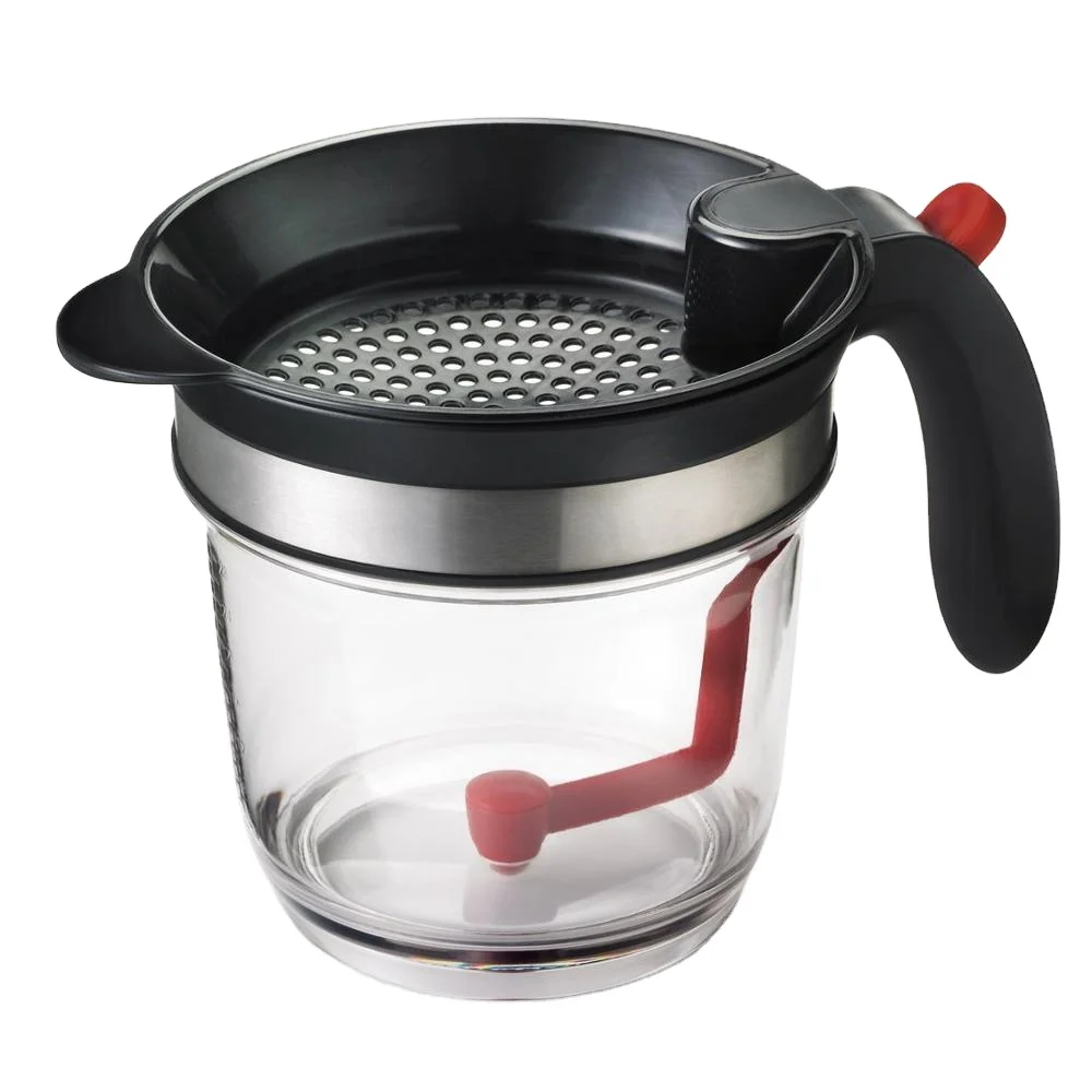 
4 Cups Grease Gravy Strainer and Fat Separator for Kitchen Cooking 
