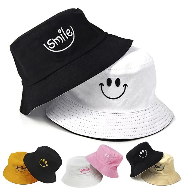 New design custom reversible designer blank white fashion bucket hat with custom logo