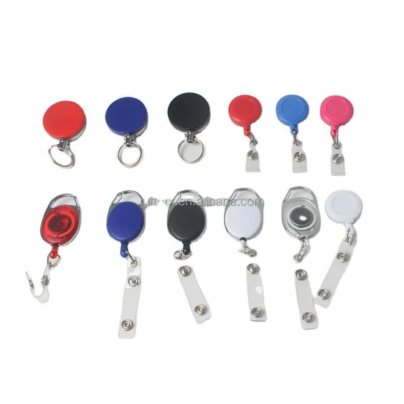 Горячая Распродажа выдвижной держатель для карт пластиковая металлическая катушка бейджа с скользящим зажимом