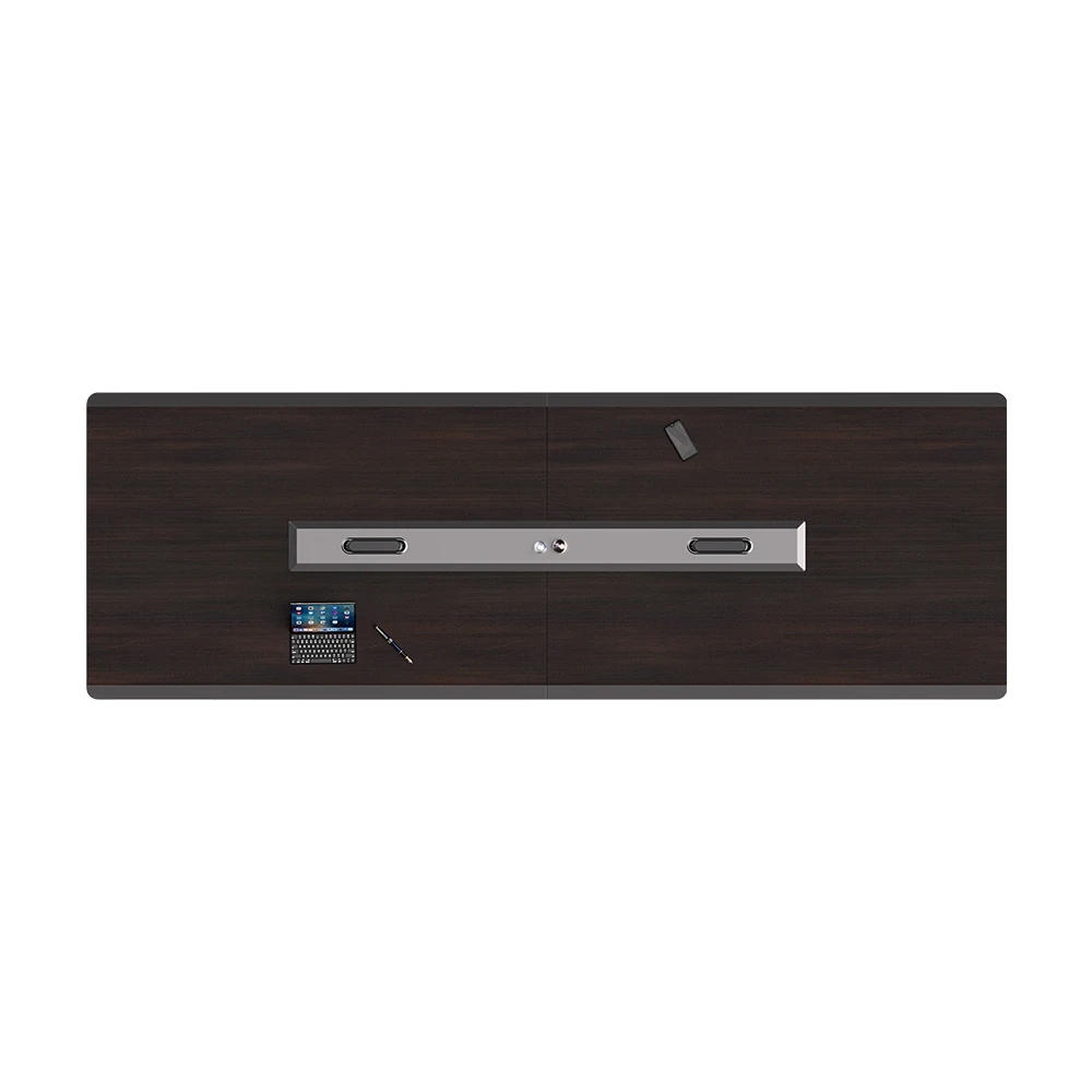 Новый дизайн мебель для конференц-зала из МДФ современный стол встреч большого размера Европейский черный конференций