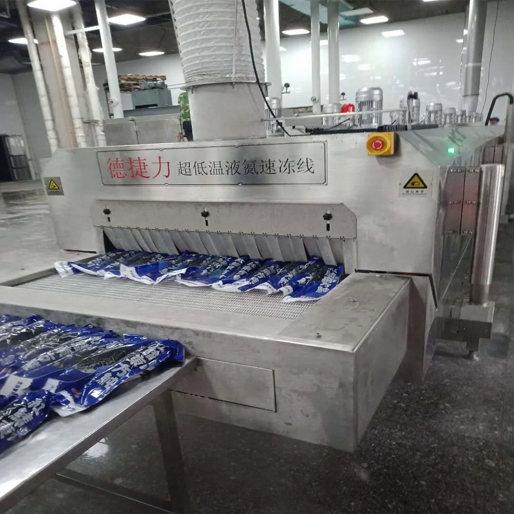 DJL tunnel industrial freezer/iqf freezing tunnel