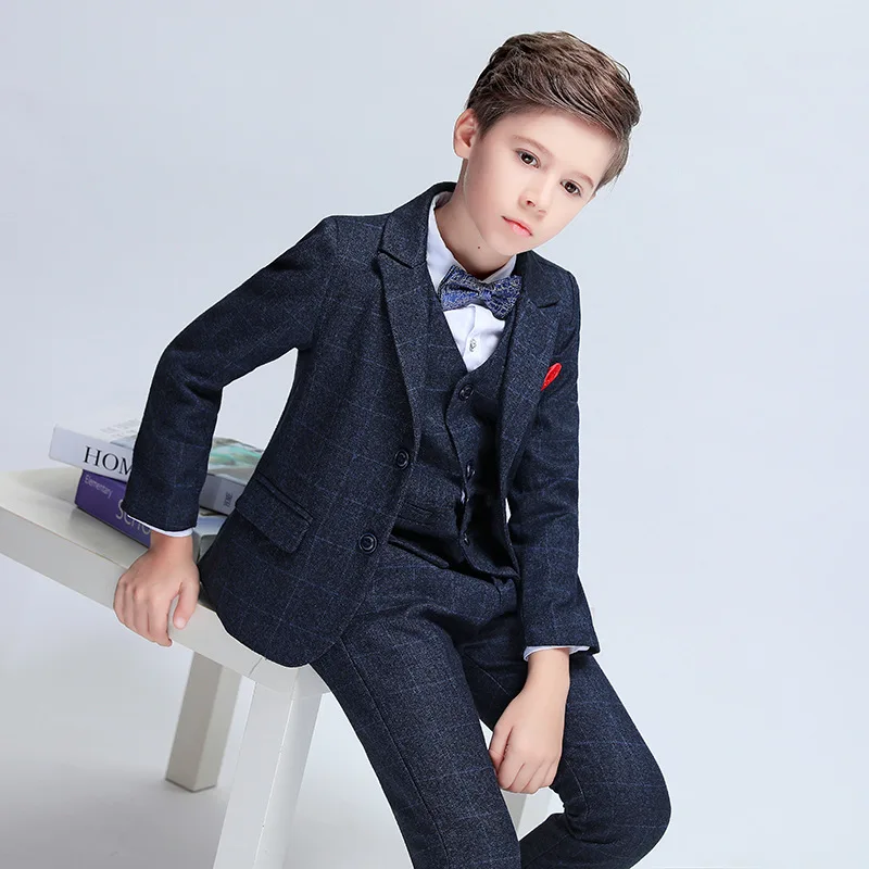 
Wholesale Boys Suits For Party Wear Gentle Man Style Boy Suit Sets 