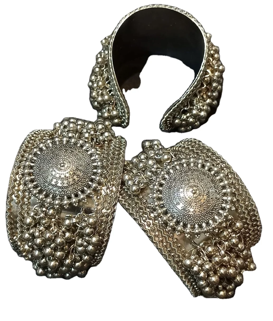 Traditional Afghani Bracelets Cultural Elegance jewlery Heavy traditional handmade Bracelets colored bangles and handcuff