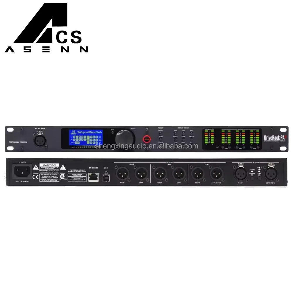 ACS-PA2 система управления динамиком цифровой аудиопроцессор DriveRack 2 в 6 из DSP профессиональный процессор аудиоэффектов