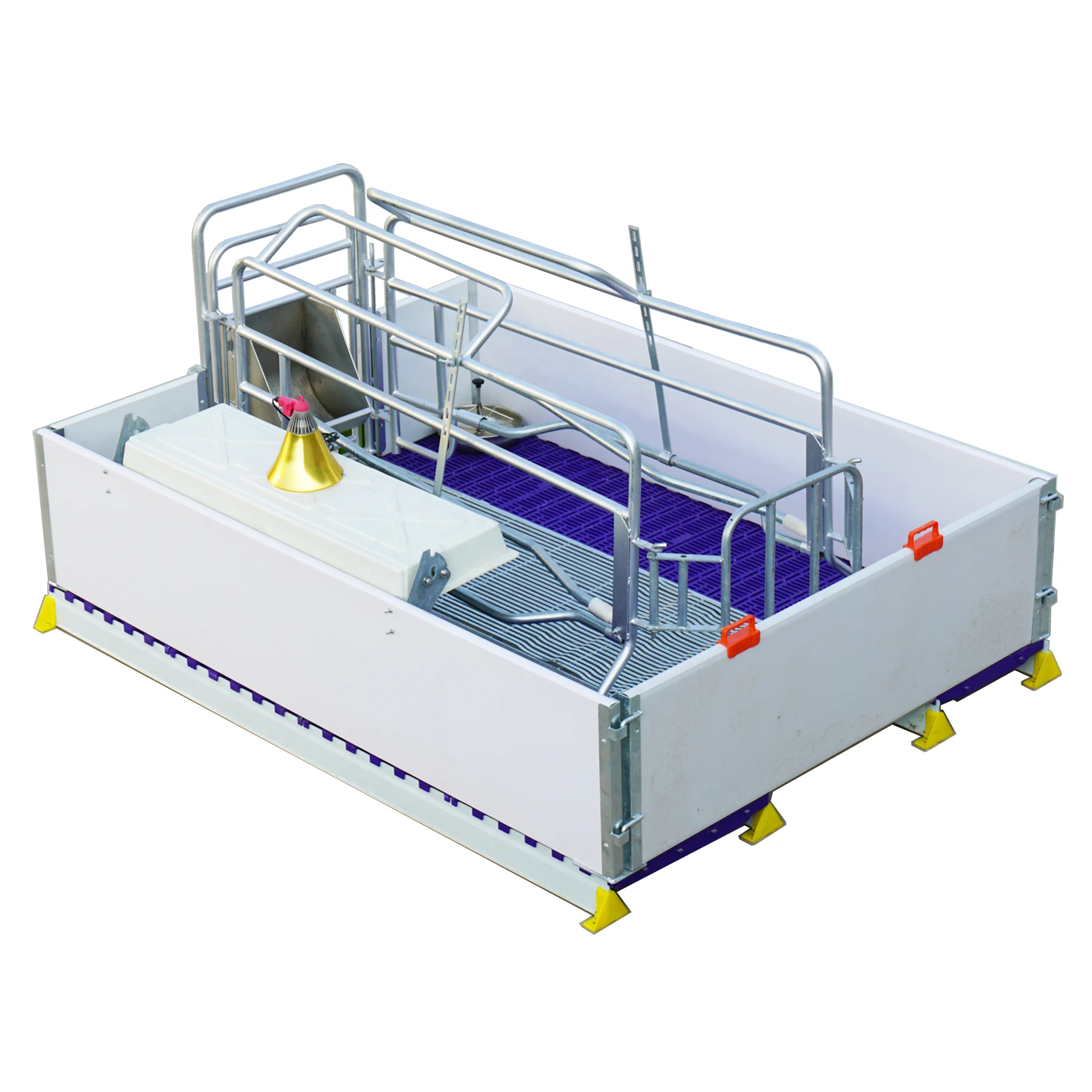 High Quality Wholesale Custom Cheap Pig Farming Equipment Galvanized and PVC Farrowing Crates For Sow