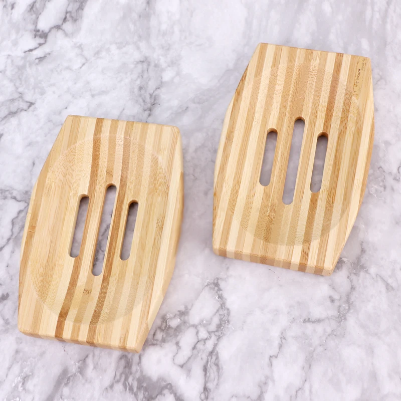 Custom Bamboo Wood Travel Multi Hand Babies Foam Soap Dish Shampoo Drain Holder Luxury Box Bath Soap Tray Hotel With Drain Logo