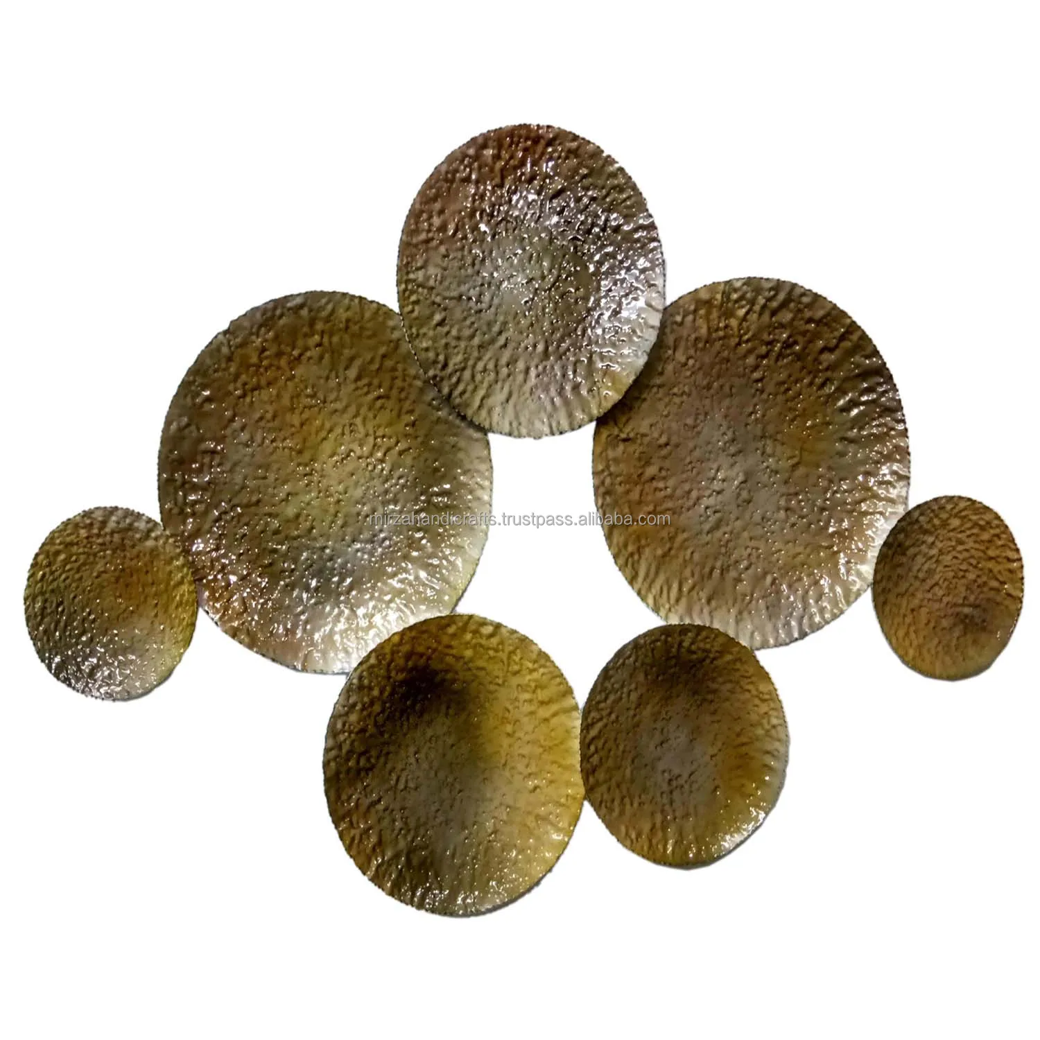 Creative 3D Stereo Wrought Iron Round Shape Crafts Home Livingroom Wall Decoration Art