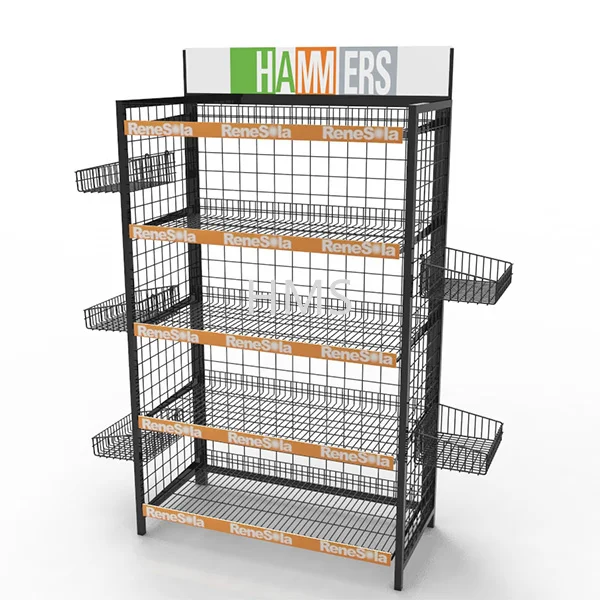 Customized wood display stand floor display rack POP cardboard display racks