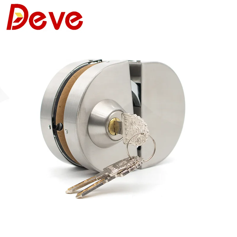 In Stock Glass Door Handle Lock Glass Containers Metal Lock For Glass Door Lock
