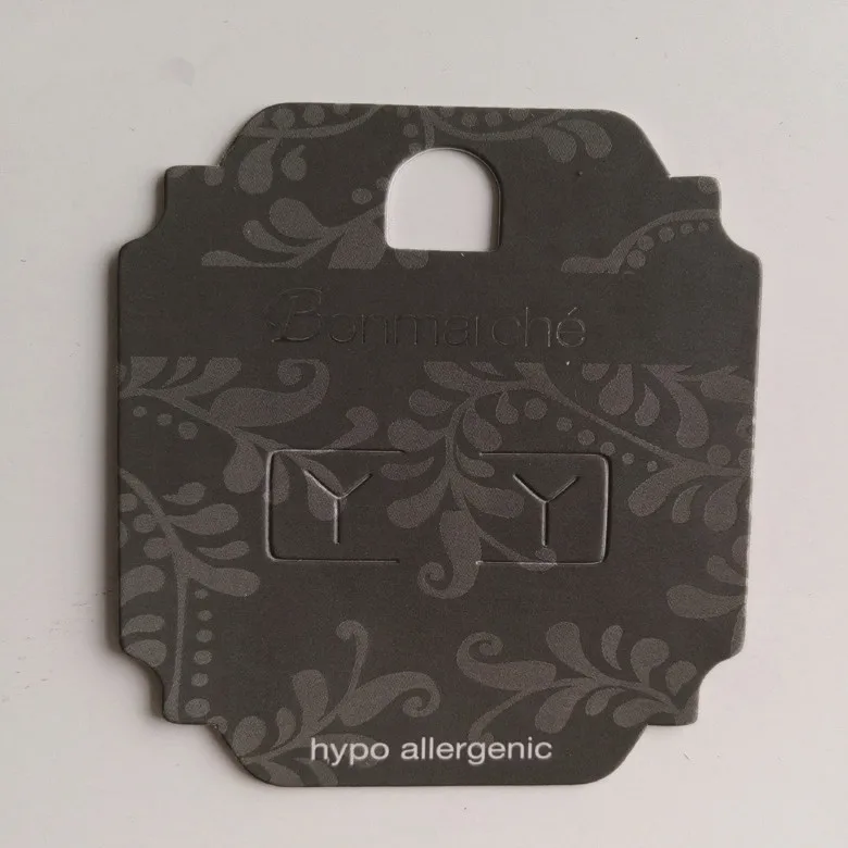 Factory direct Custom pp/pvc plastic hoop earring cards