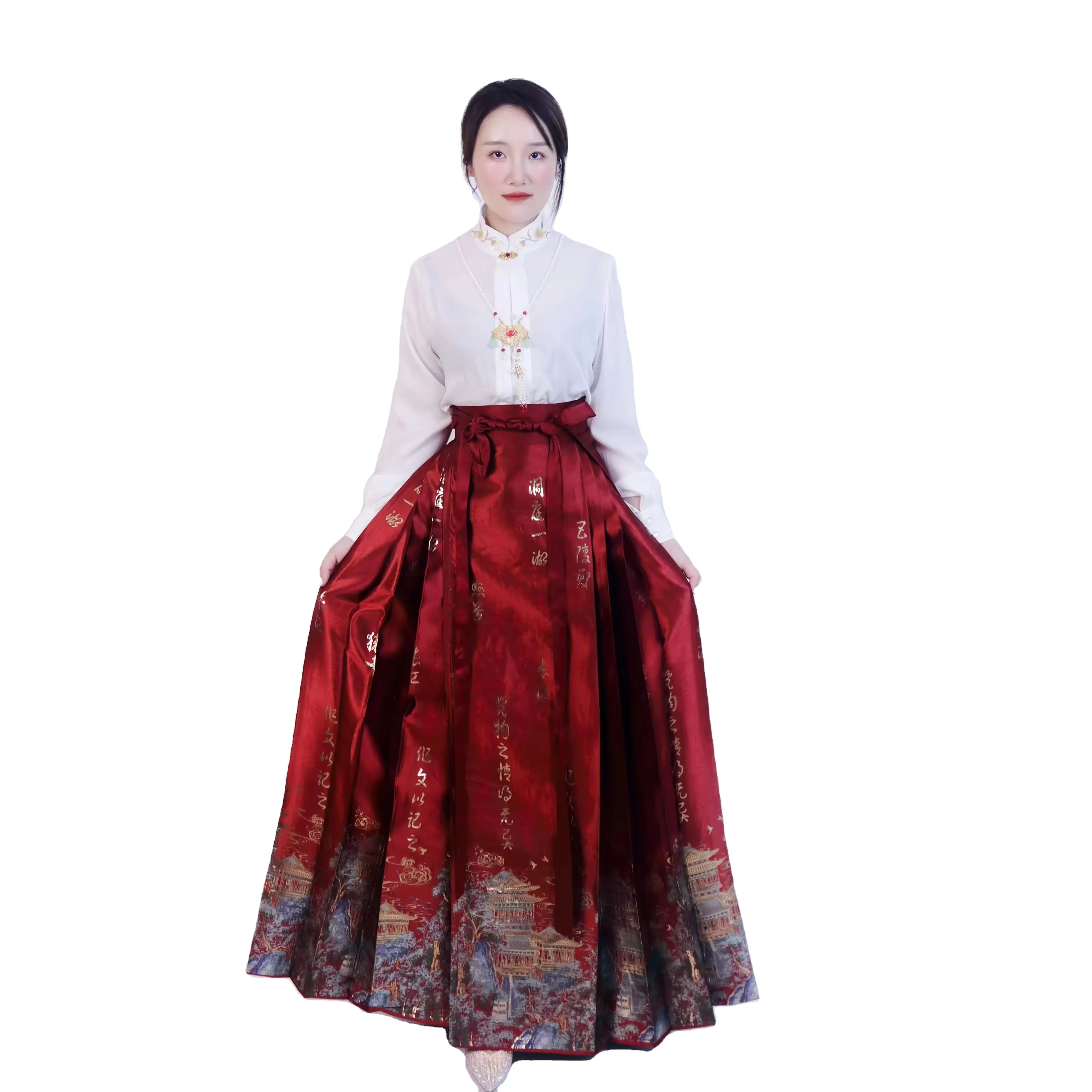 Hanfu для девочек весенне-летний детский костюм в старинном стиле супер сказочное платье китайском древняя принцесса
