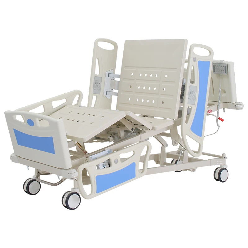 Hospital Furniture Bed Icu Beds Five Function Electric Hospital Timotion Motor Adjustable with Emergency CPRHospital Beds