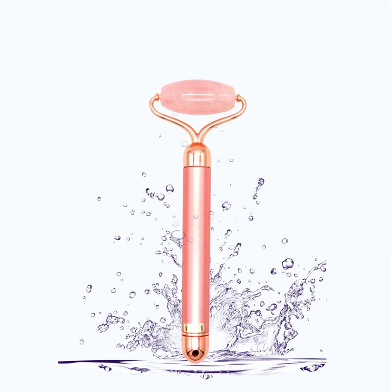 
OEM Manufacture Custom Logo 3 in 1 Jade Roller Facial Massage Electric Vibrating Jade Roller Set 