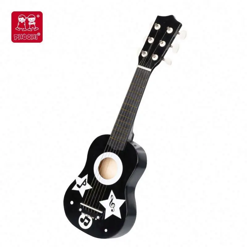 Musical instrument play toy 21 inch blue sea wooden guitar for kids 3+ kid mini guitar toy