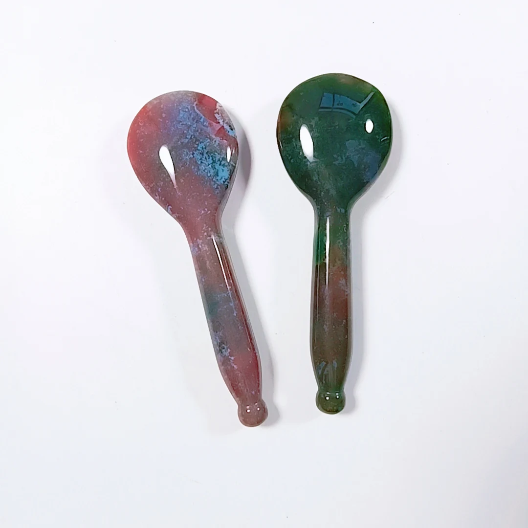 Gems Beauty Gua Sha Scraping Massage Tools Natural Indian Agate 100% Handmade Guasha Board For SPA Acupuncture