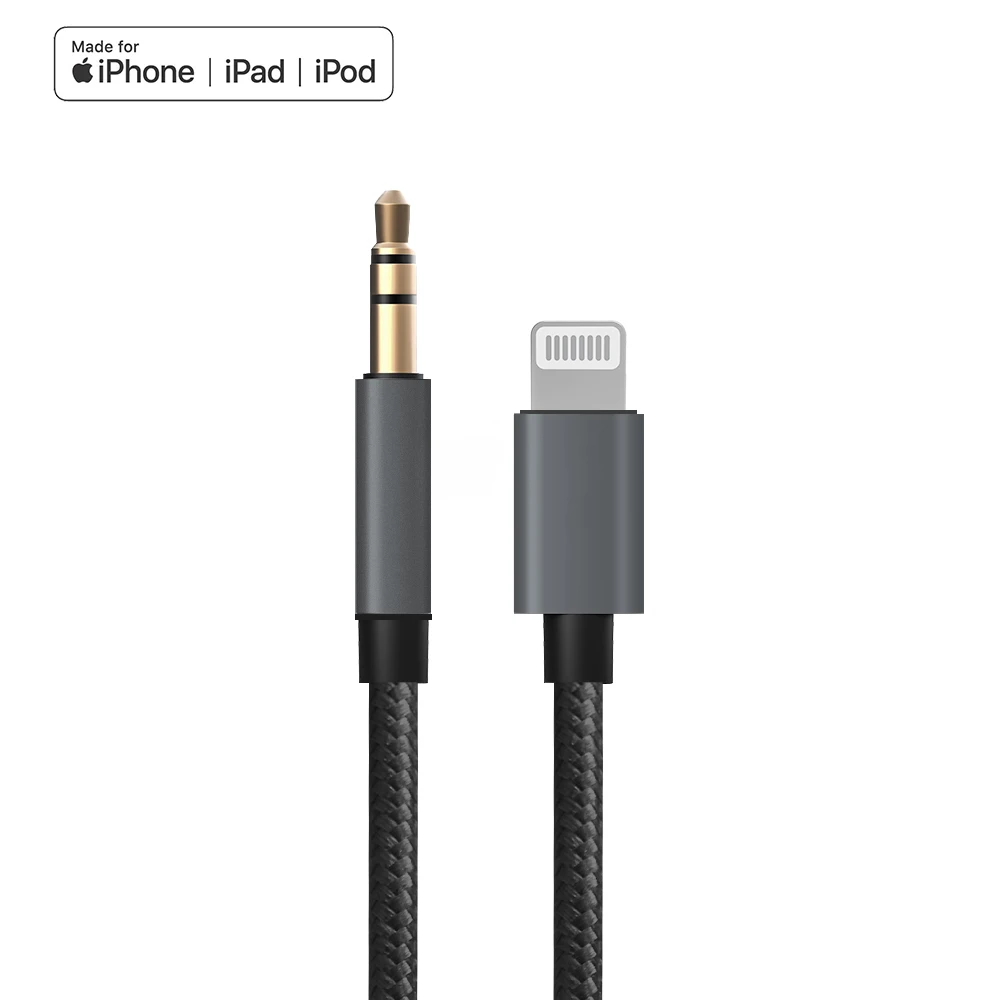 
High Quality AUX Audio Auxiliary Cable Fast and Light Gold Surround Sound MFI Certified Audio Video Cable 