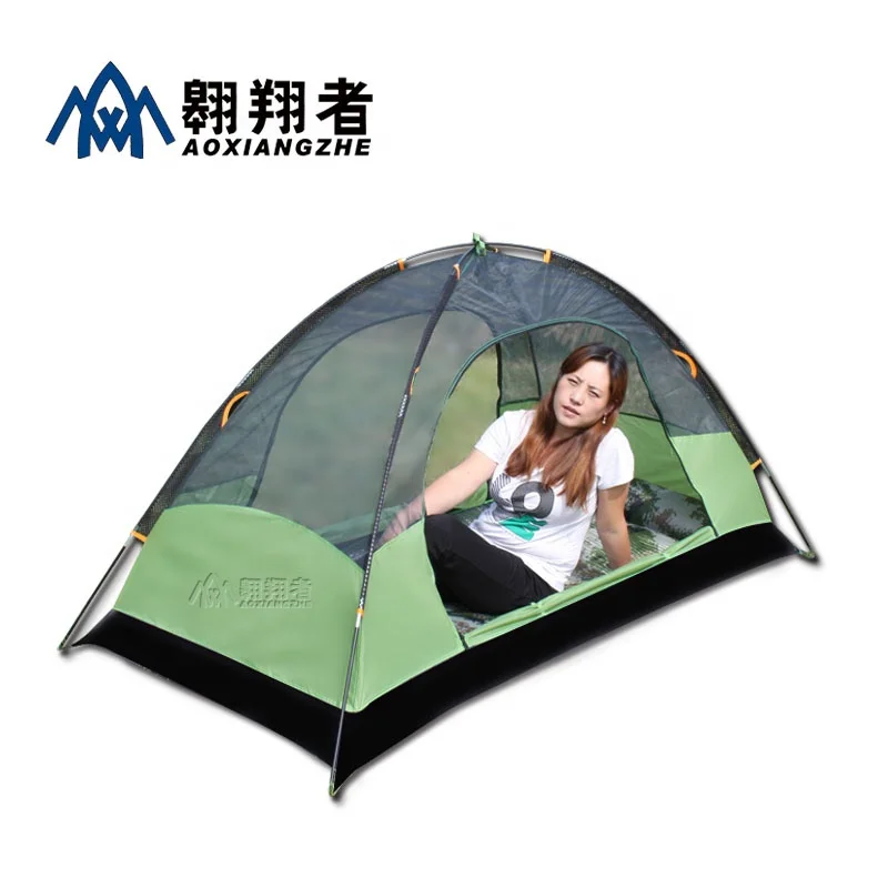 Outdoor Adult Double Layer Waterproof Hiking camping single person tent Custom Logo outdoor Tents