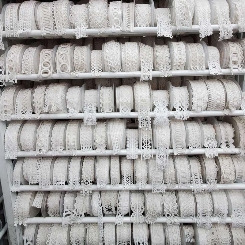 
Hot selling Wholesale Manufacturer Polyester Embroidery Trimming Lace 