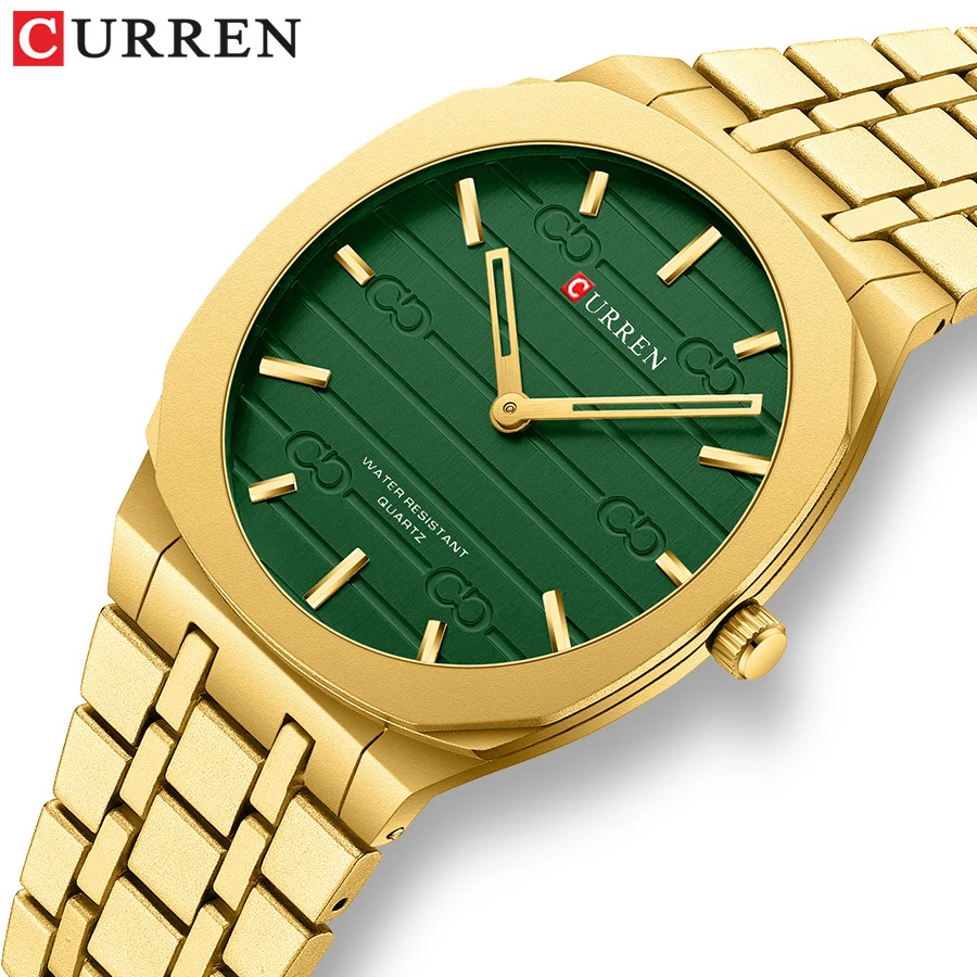CURREN 8444 Sport Men Watch Top Brand Luxury Waterproof Male Watches Clock Stainless Steel Quartz Business Original Wristwatch