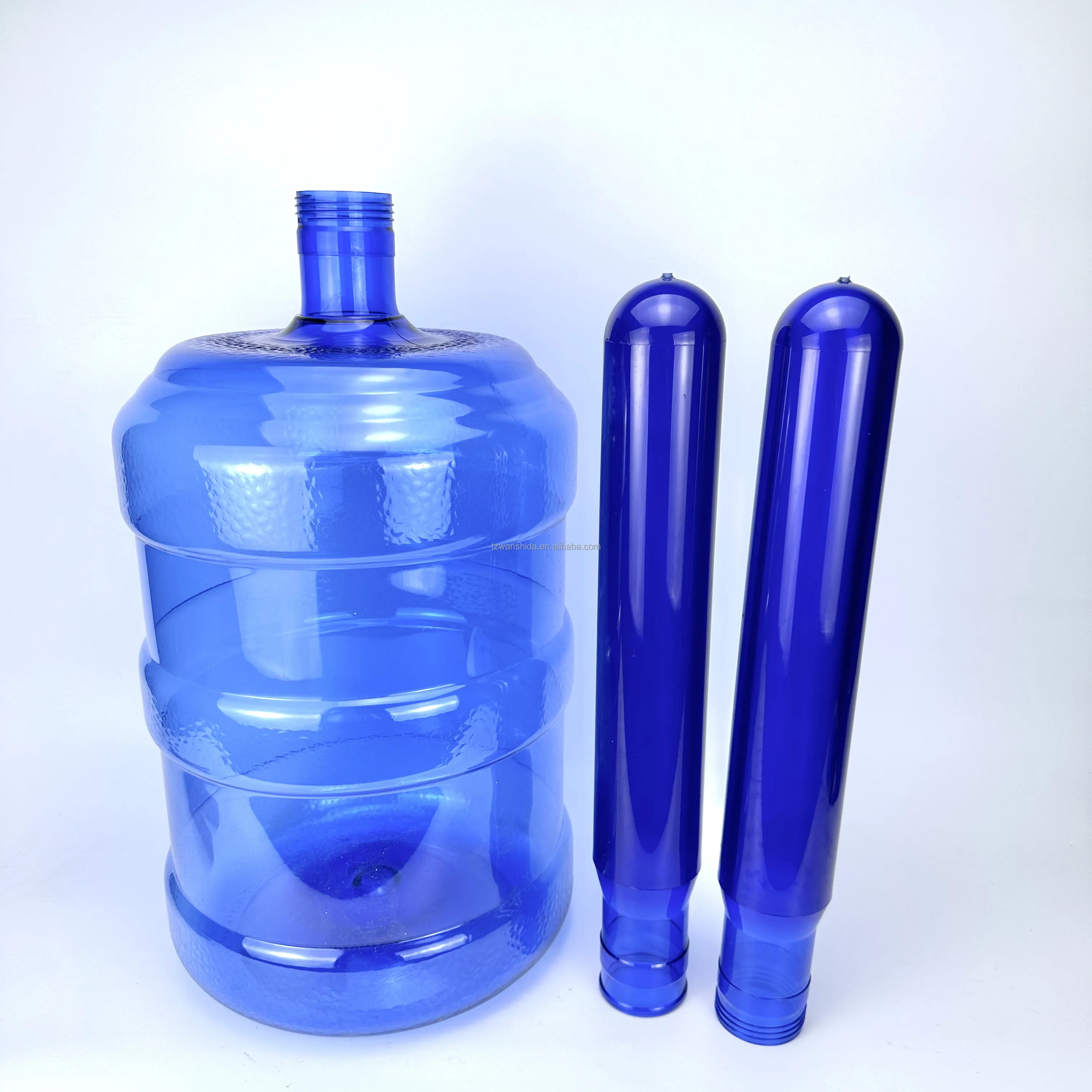 5gallon 700g 730g Blow Moulding Machine 20 Liter  750g Plastic Blue transparent 5gallon PET preform