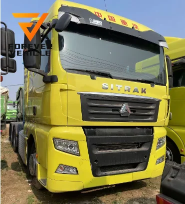 SINOTRUCK SITRAK 6x4 Подержанный трактор грузовик Cummins/Ewechai механическая коробка передач левая пневматическая подвеска Euro 2 Дизель CNG опции