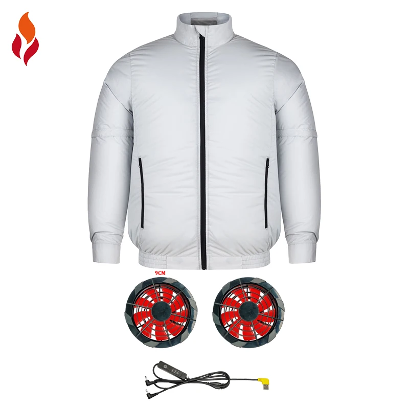 FREE SAMPLE Air Conditioned Cooling Jacket With Fan USB Cooling Fans for Jacket UV Protection Fan Jacket