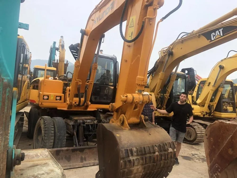 korean used hyundai wheel excavator ,used hyundai 210 walking excavator