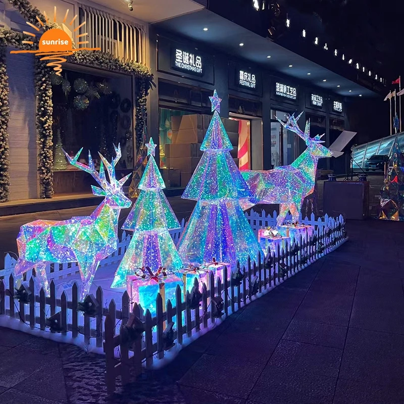 Outdoor Christmas luminous lighting Led light ball Christmas tree decoration lights Christmas party holiday decoration